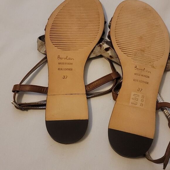 Boden cow print Sandals size 37 - Picture 4 of 4